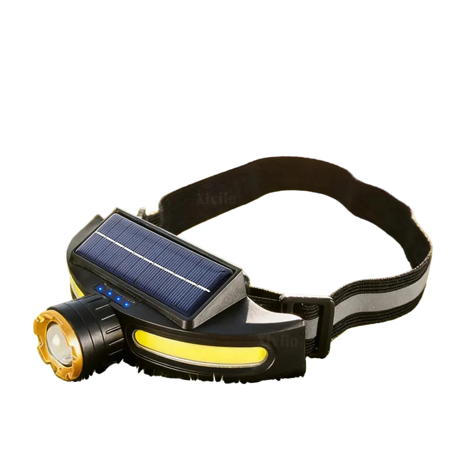 Solar Rechargeable LED Headlamp Pro
